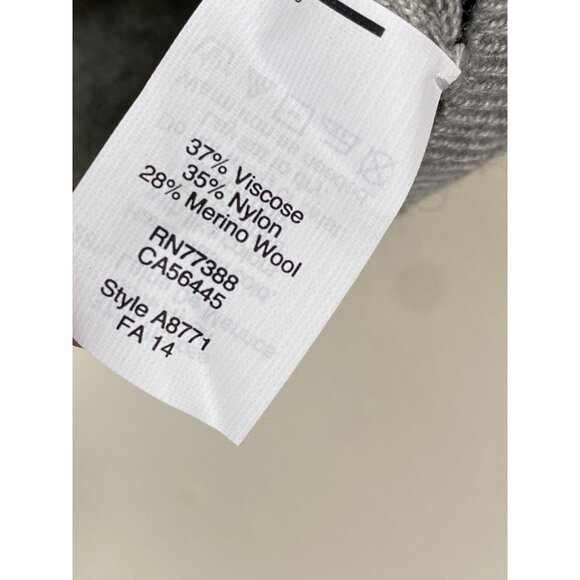 J.Crew Merino wool Blend Gray Colorblock Sweater Women Size Medium Cozy capsule - Picture 4 of 14